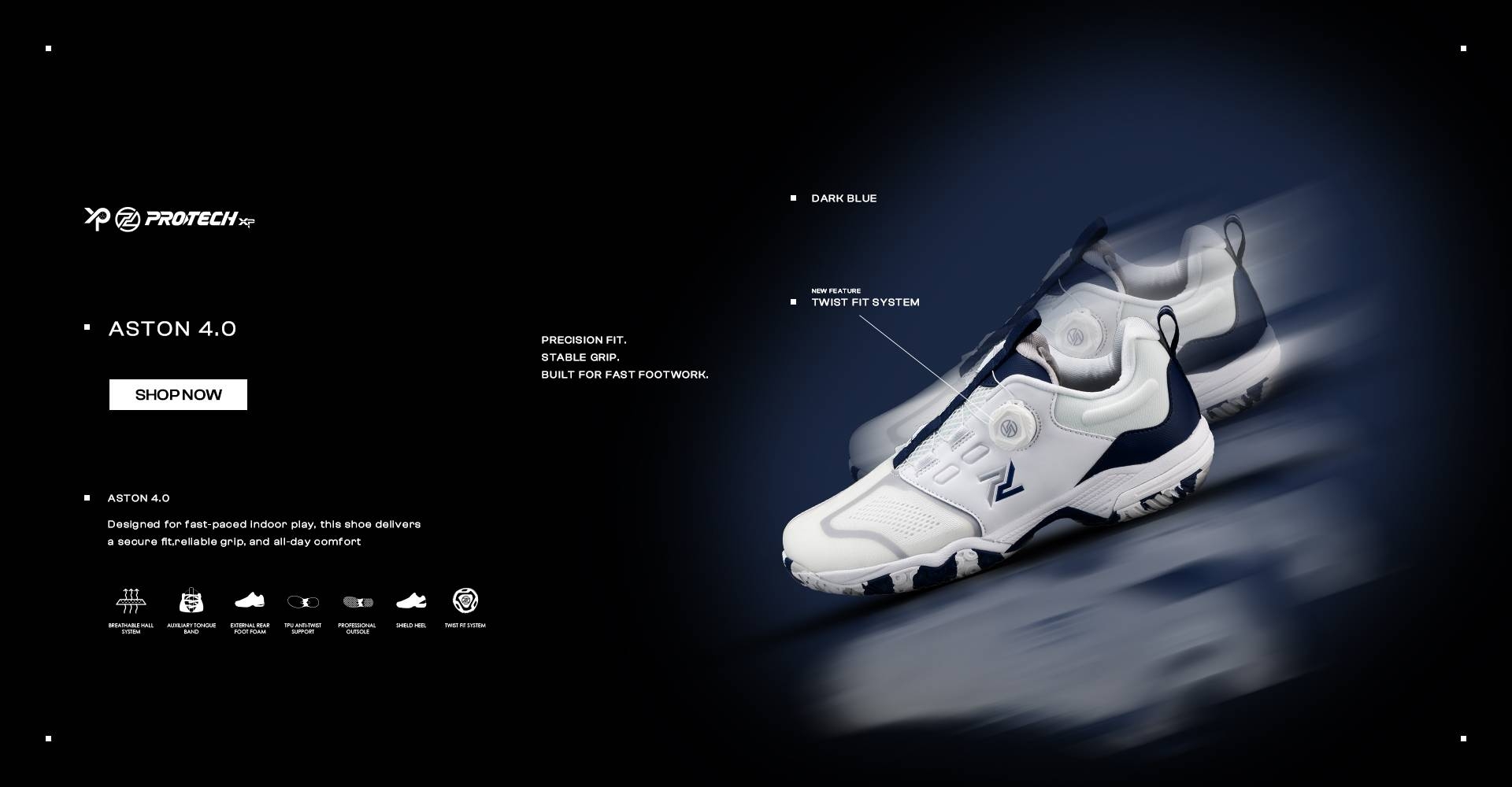 Aston 4.0 court shoes